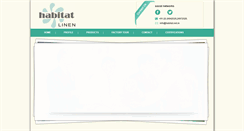 Desktop Screenshot of habitatlinen.com
