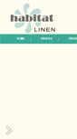 Mobile Screenshot of habitatlinen.com