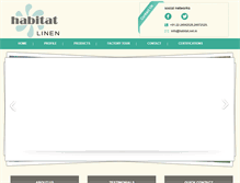 Tablet Screenshot of habitatlinen.com